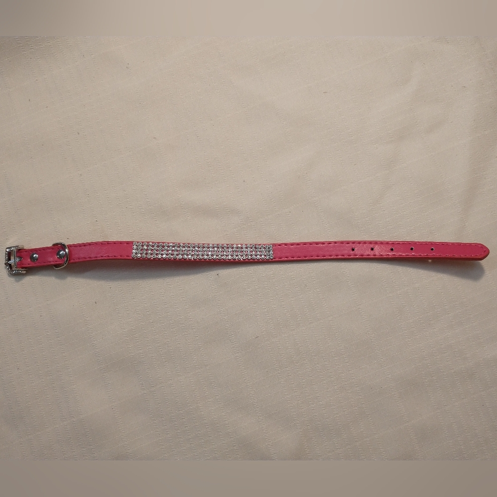 Pink dog collar